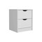 Tuhome Basilea 2 Drawers Nightstand, Pull Out System, White MLB8970 - alternate 5